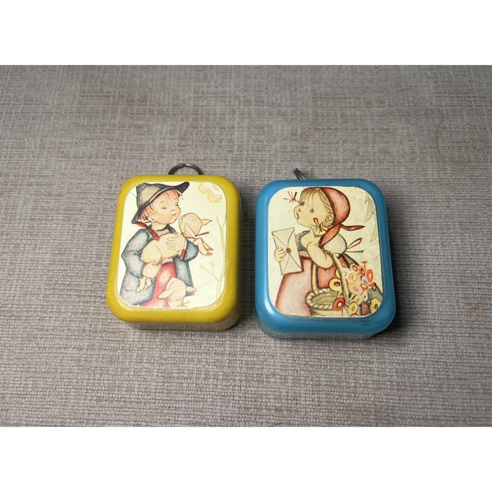 Vintage Superstar Hummel Music Boxes Set Of 2 Germany Happy Birthday Dr Zhivago